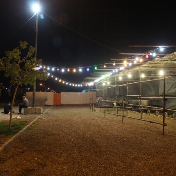 گزارش تصویری از آماده سازی شبانه مواکب